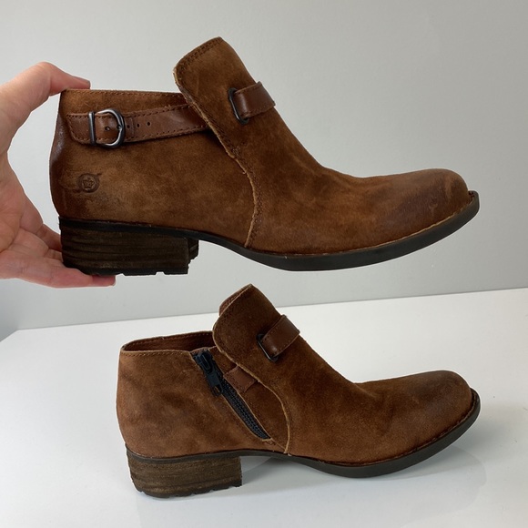 Born Kristina Rust/Brown Booties Size 8 - Picture 13 of 15